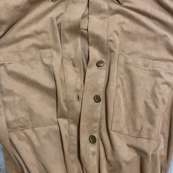 Brown suede romper - Picture 4 of 7